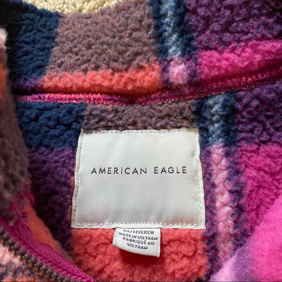 NWOT American eagle Sherpa sweatshirt - Picture 2 of 2